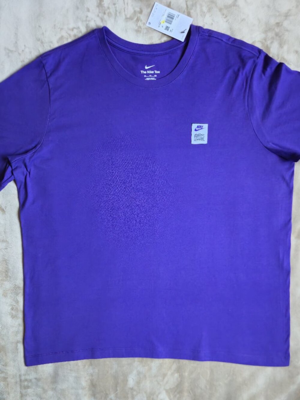NWT Nike Basketball Force Patch Graphic T-Shirt Court Purple Men XXL FN0803-504